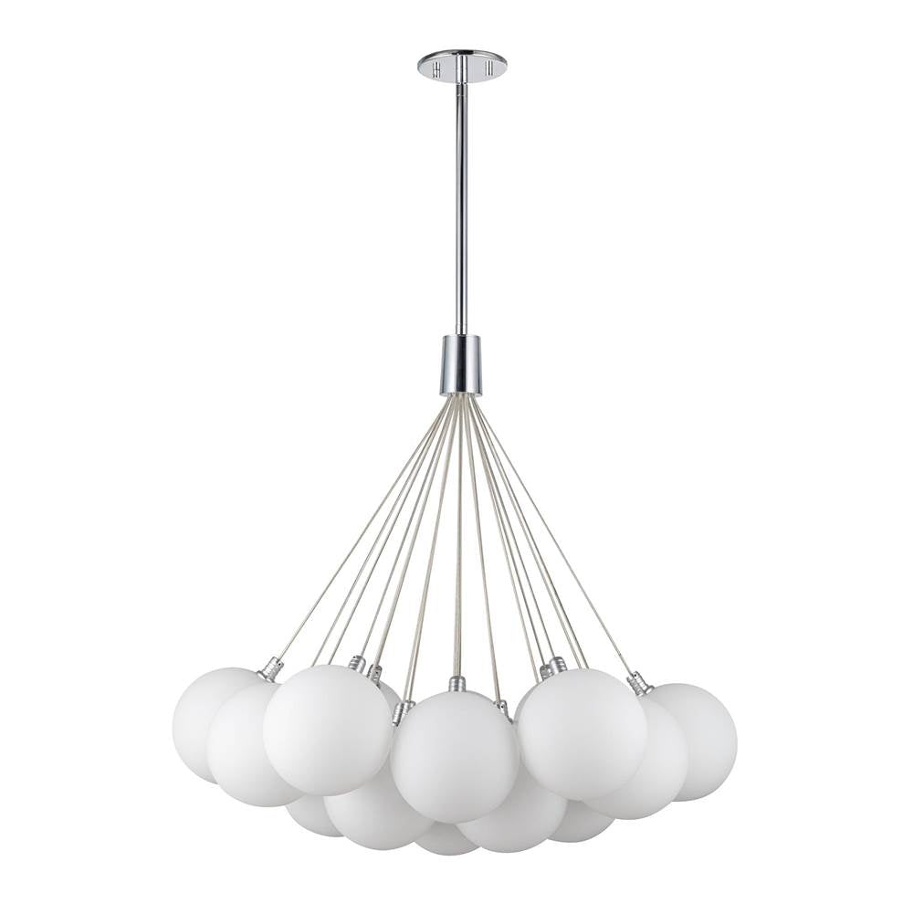 Kuzco Bolla 28-in Brushed Gold Led Chandelier