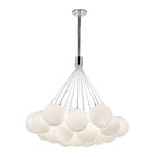 Kuzco CH3128-OP Opal Glass Bolla 28-in Opal Glass Led Chandelier Image 4