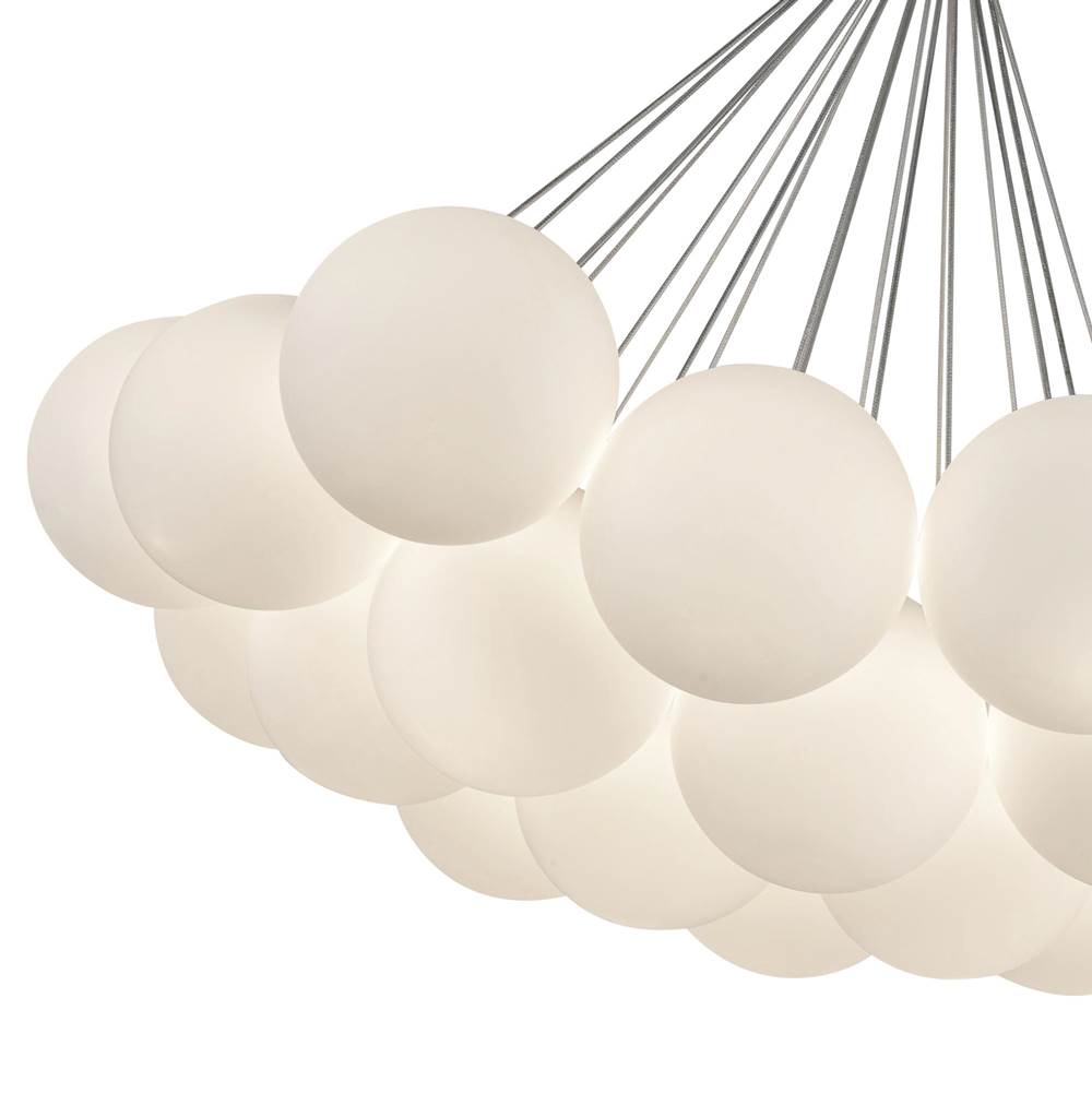 Kuzco CH3128-OP Opal Glass Bolla 28-in Opal Glass Led Chandelier Image 2