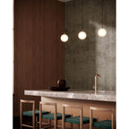 Kuzco PD3106-BG/OP Brushed Gold,Opal Glass Bolla 5-in Brushed Gold/opal Glass Led Pendant Image 2