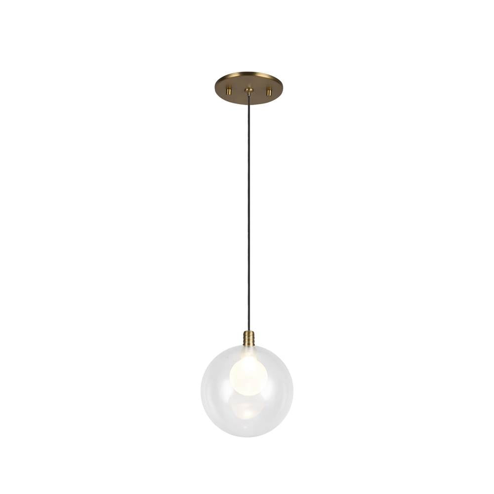 Kuzco Bolla 5-in Brushed Gold Led Pendant