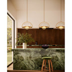 Kuzco PD20716-VB-UNV Vintage Brass Bowery 14-in Vintage Brass Led Pendant Image 2