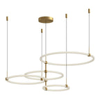 Kuzco Bruni 55-in Brushed Gold Led Chandeliers
