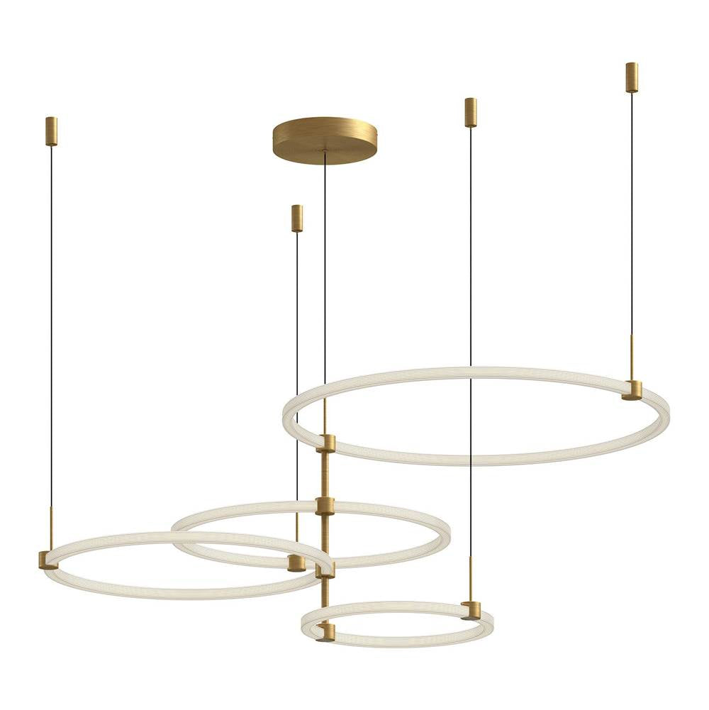 Kuzco Bruni 55-in Brushed Gold Led Chandeliers