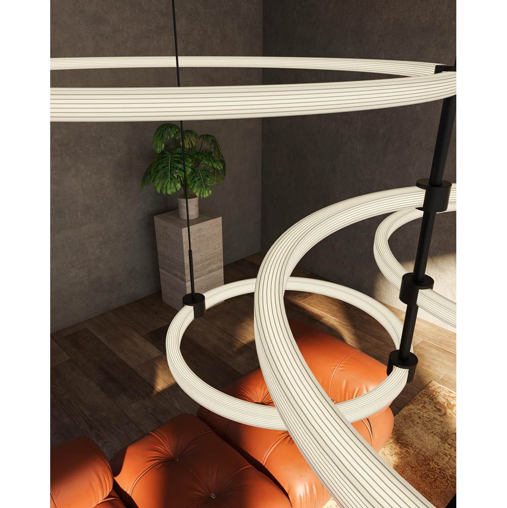 Kuzco Bruni 55-in Brushed Gold Led Chandeliers