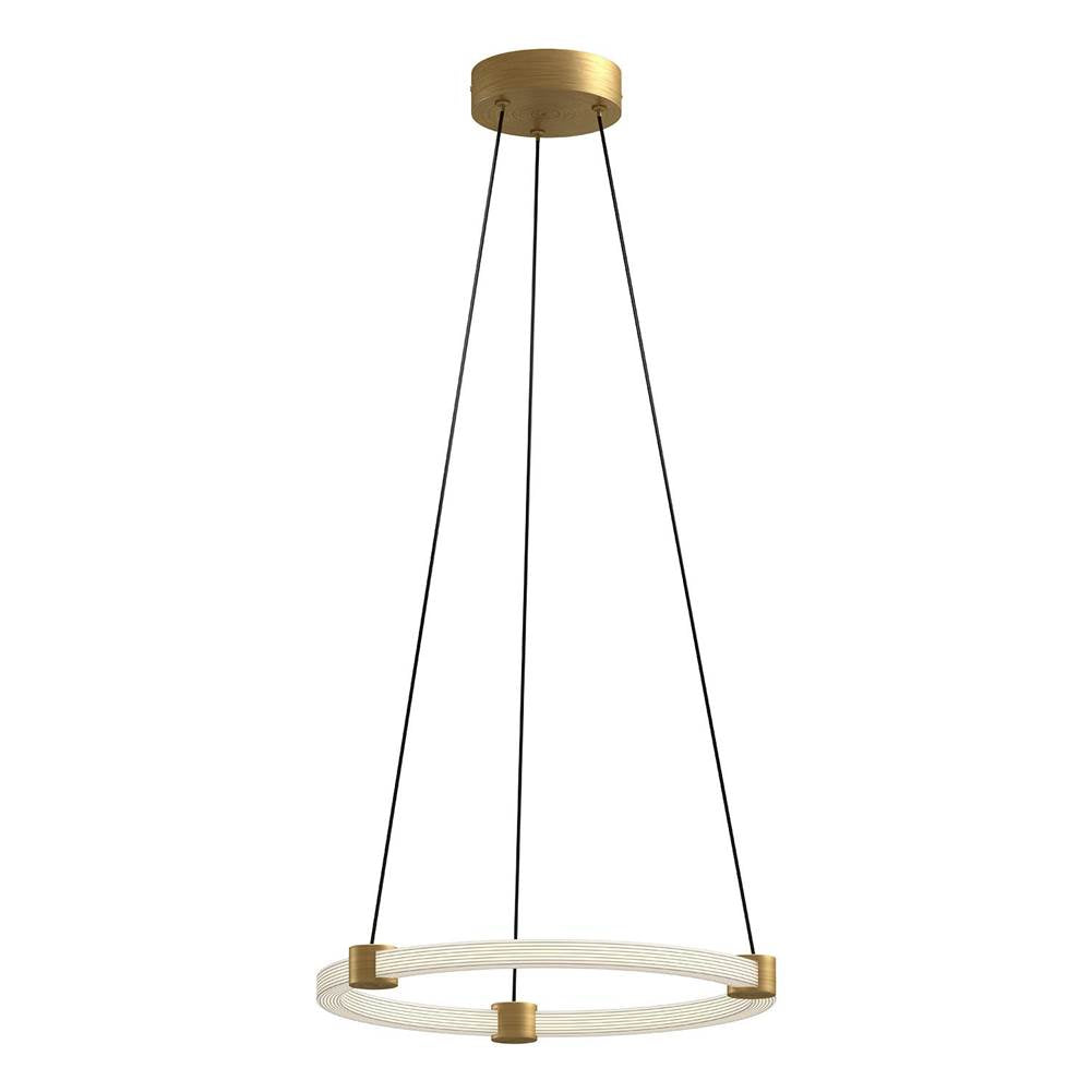 Kuzco Bruni 16-in Brushed Gold Led Pendant