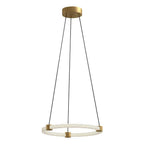 Kuzco Bruni 16-in Brushed Gold Led Pendant