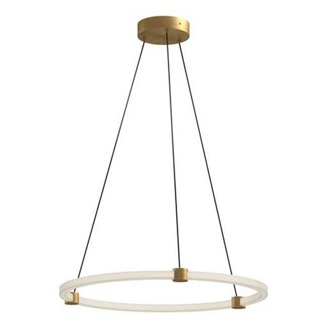 Kuzco Bruni 24-in Brushed Gold Led Pendant