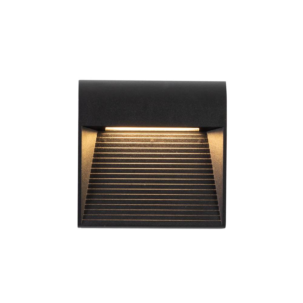 Kuzco EW27905-BK Black Casa 5-in Black Led Exterior Wall Sconce Image 1