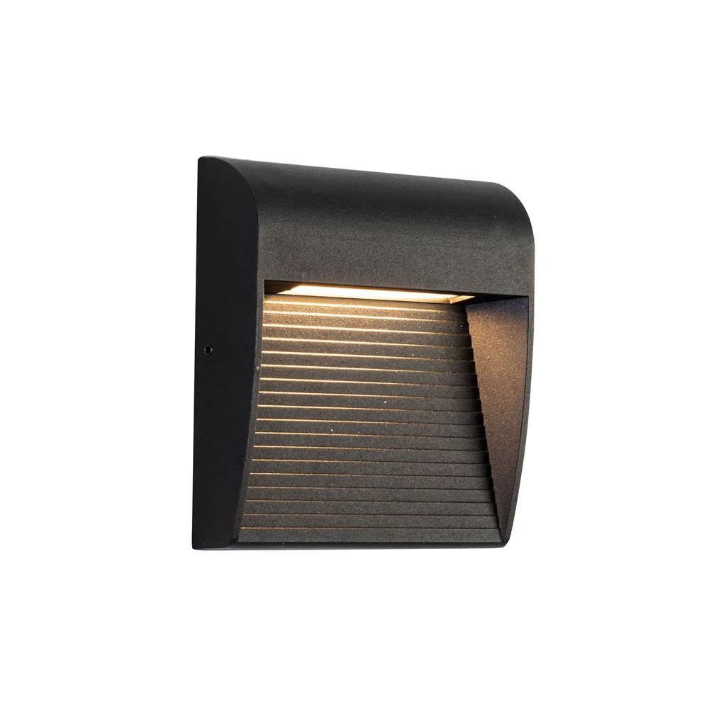 Kuzco Casa 5-in Black Led Exterior Wall Sconce