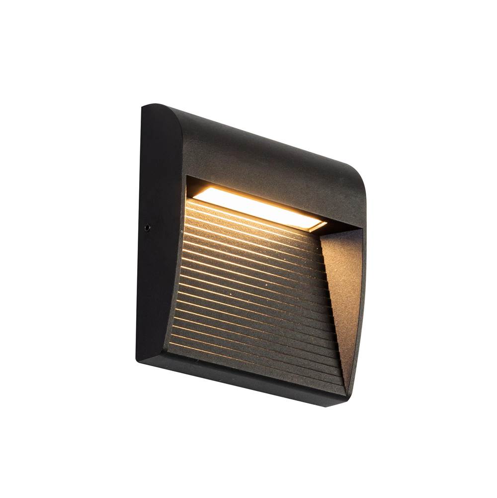 Kuzco EW27905-BK Black Casa 5-in Black Led Exterior Wall Sconce Image 4
