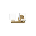Kuzco VL52512-BG/CL Brushed Gold,Clear Cedar 12-in Brushed Gold/clear Led Vanity Image 1