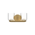 Kuzco Cedar 12-in Brushed Gold/clear Led Vanity