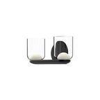 Kuzco VL52512-BK/CL Black,Clear Cedar 12-in Black/clear Led Vanity Image 1