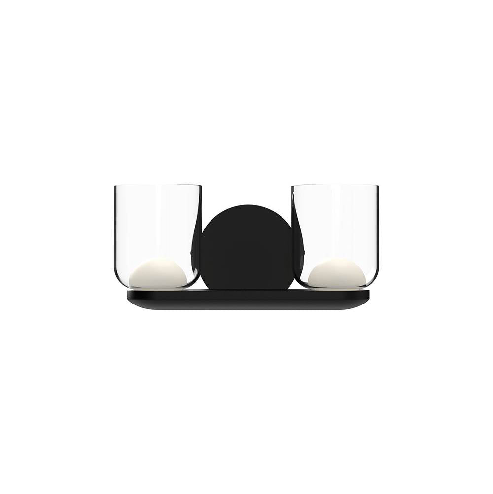 Kuzco Cedar 12-in Brushed Gold/clear Led Vanity