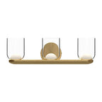 Kuzco Cedar 20-in Brushed Gold/clear Led Vanity