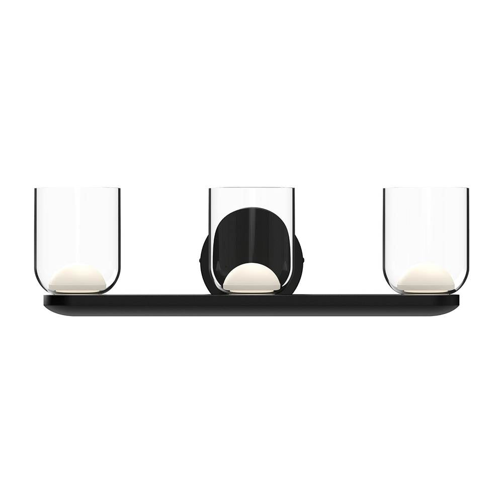Kuzco Cedar 20-in Brushed Gold/clear Led Vanity