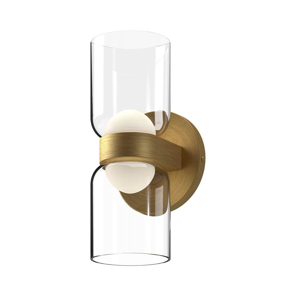 Kuzco WS52511-BG/CL Brushed Gold,Clear Cedar 11-in Brushed Gold/clear Led Wall Sconce Image 1