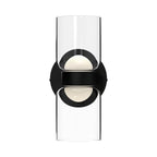 Kuzco Cedar 11-in Brushed Gold/clear Led Wall Sconce