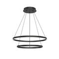 Kuzco CH87232-BK-UNV-010 Black Cerchio 32-in Black Led Chandeliers Image 1