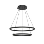 Kuzco CH87232-BK-UNV-010 Black Cerchio 32-in Black Led Chandeliers Image 1