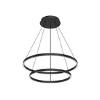 Kuzco Cerchio 32-in Black Led Chandeliers