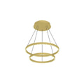 Kuzco Cerchio 24-in Brushed Gold Led Chandeliers