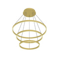 Kuzco Cerchio 32-in Brushed Gold Led Chandeliers