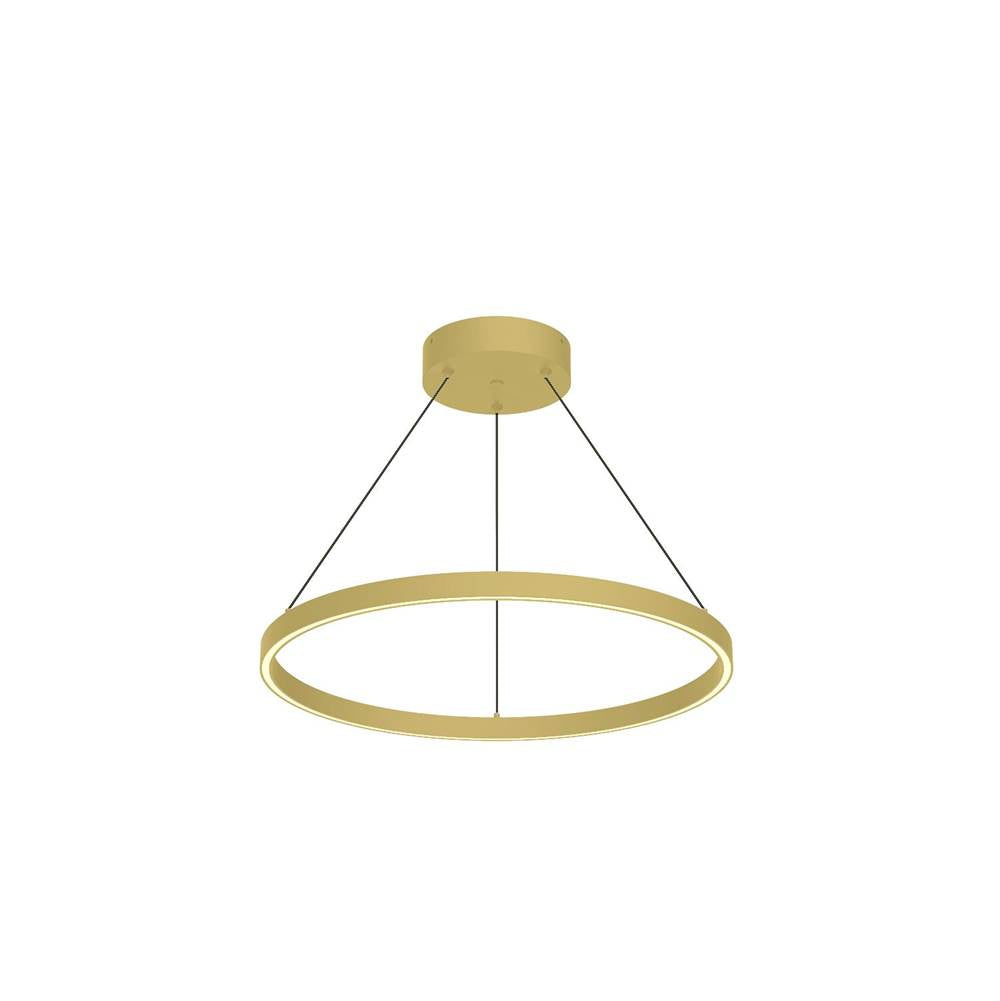 Kuzco PD87124-BG-UNV-010 Brushed Gold Cerchio 24-in Brushed Gold Led Pendant Image 1