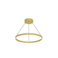 Kuzco Cerchio 24-in Brushed Gold Led Pendant