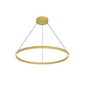 Kuzco Cerchio 32-in Brushed Gold Led Pendant