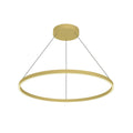 Kuzco Cerchio 36-in Brushed Gold Led Pendant