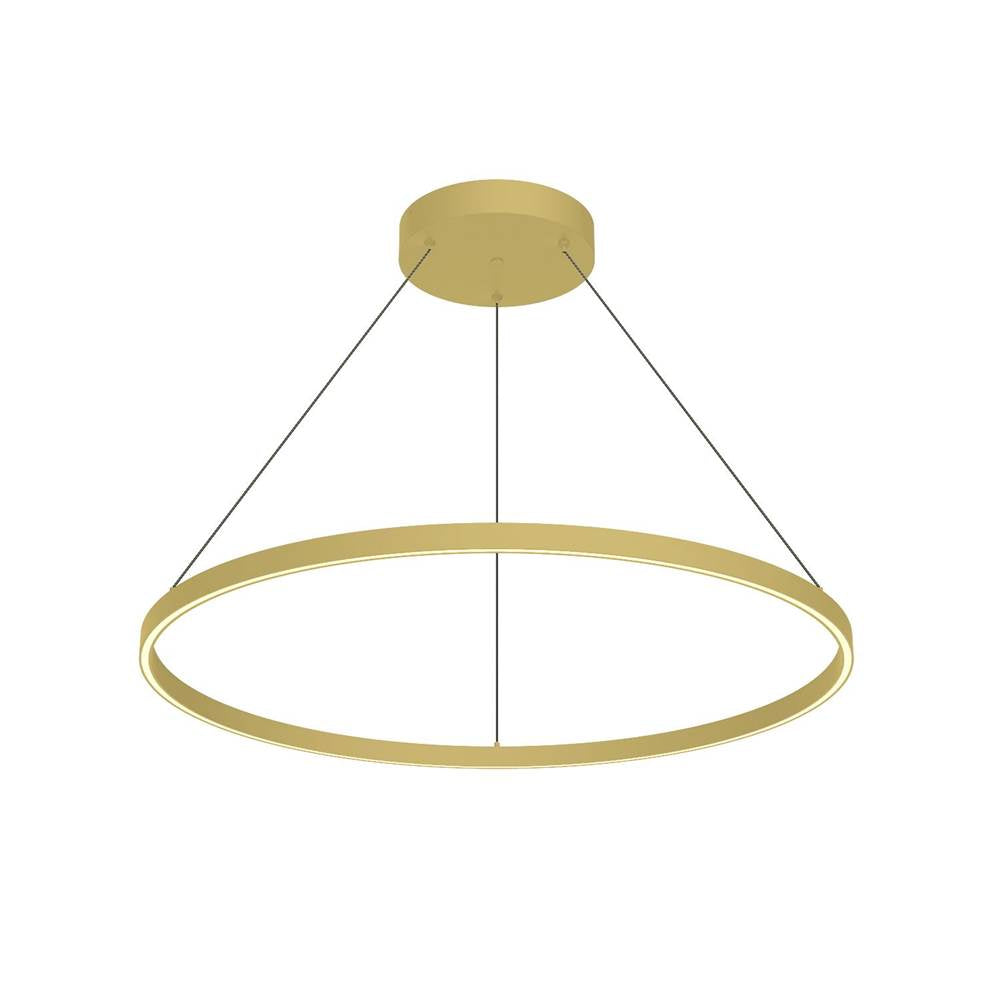 Kuzco Cerchio 36-in Brushed Gold Led Pendant