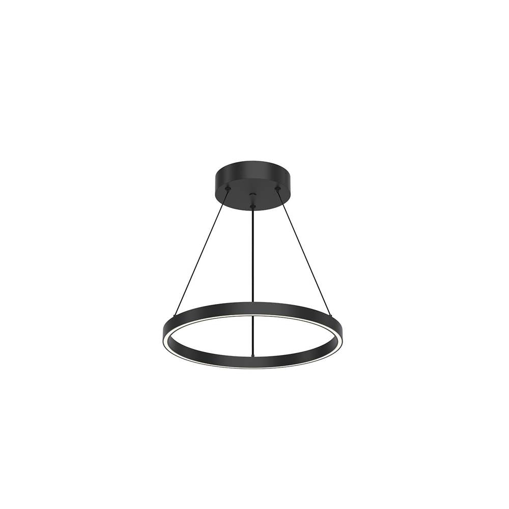 Kuzco PD87718-BK-UNV-010 Black Cerchio 18-in Black Led Pendant Image 1