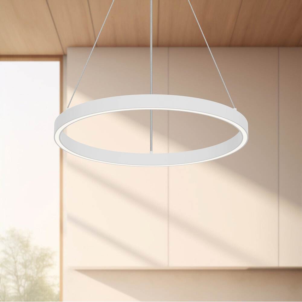 Kuzco Cerchio 18-in Black Led Pendant