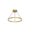 Kuzco Cerchio 24-in Brushed Gold Led Pendant