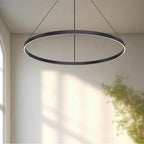 Kuzco Cerchio 36-in Black Led Pendant