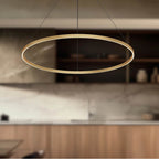 Kuzco Cerchio 48-in Brushed Gold Led Pendant