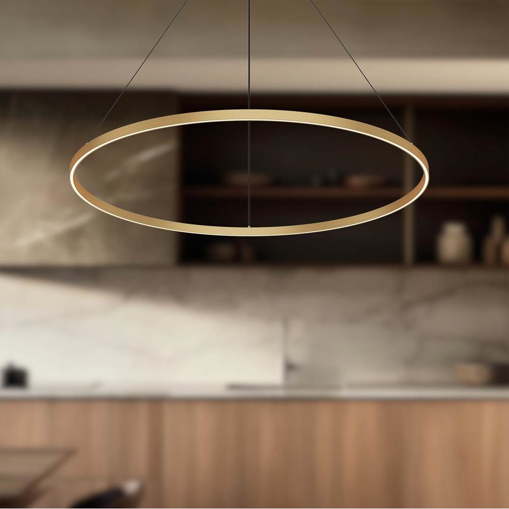 Kuzco Cerchio 48-in Brushed Gold Led Pendant
