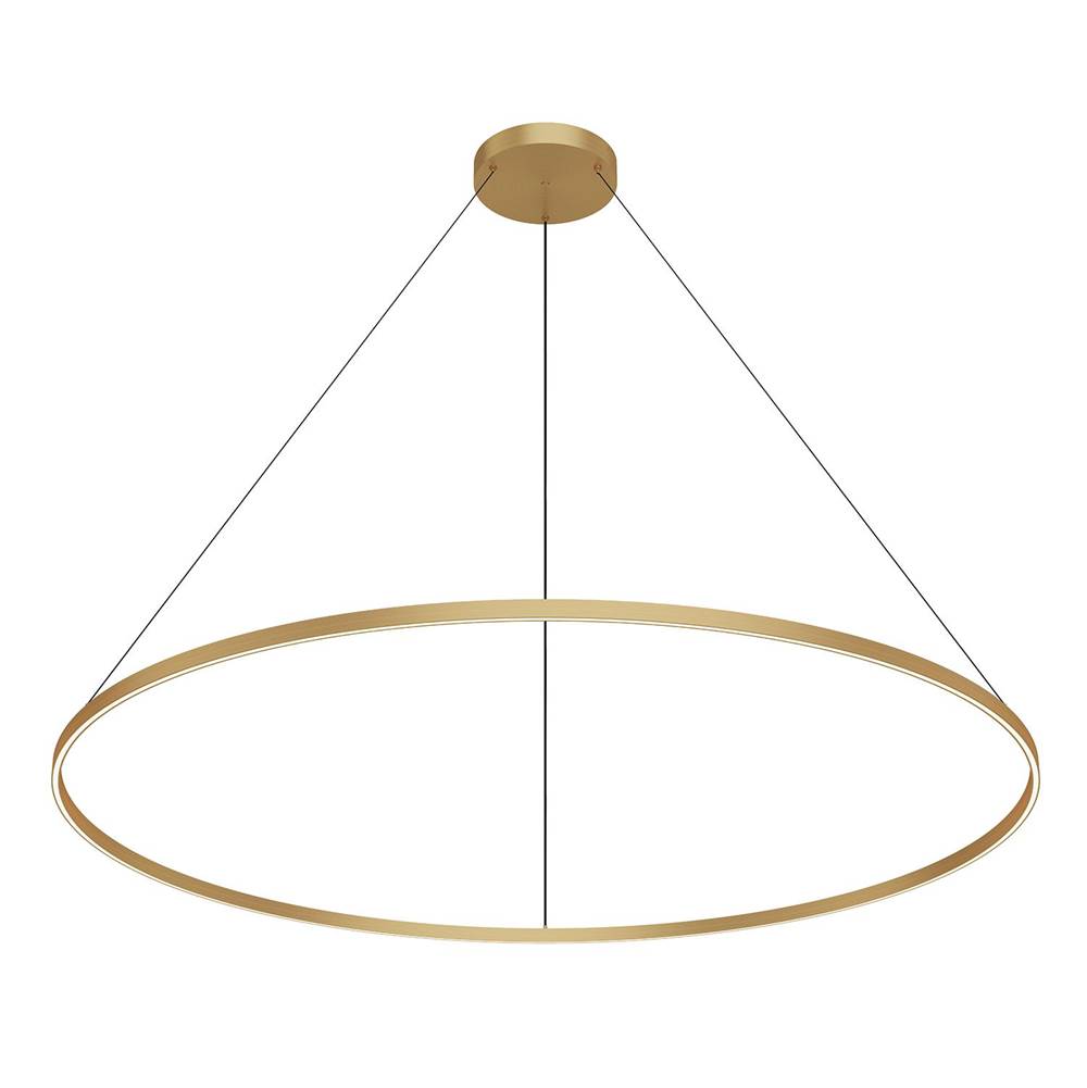 Kuzco PD87772-BG-UNV-010 Brushed Gold Cerchio 72-in Brushed Gold Led Pendant Image 1