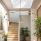 Kuzco Cerchio 72-in Brushed Gold Led Pendant