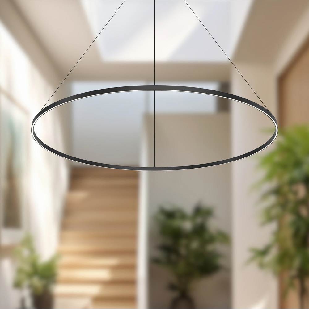 Kuzco Cerchio 72-in Brushed Gold Led Pendant