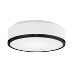 Kuzco FM6012-BK-5CCT Black Charlie 12-in Black Led Flush Mount Image 1