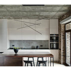 Kuzco Chute Motion Chute Motion 60-in Black Led Multi Pendant