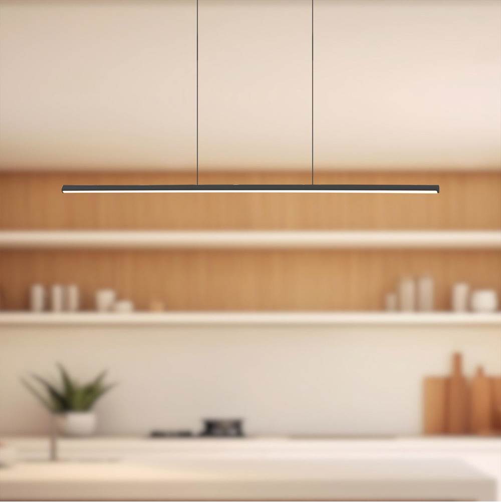 Kuzco LP14935-BK-UNV Black Chute 35-in Black Led Linear Pendant Image 2