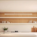 Kuzco Chute 35-in Black Led Linear Pendant
