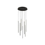 Kuzco MP14919-BK-UNV-010 Black Chute 8 Head Black Led Multi Pendant Image 1