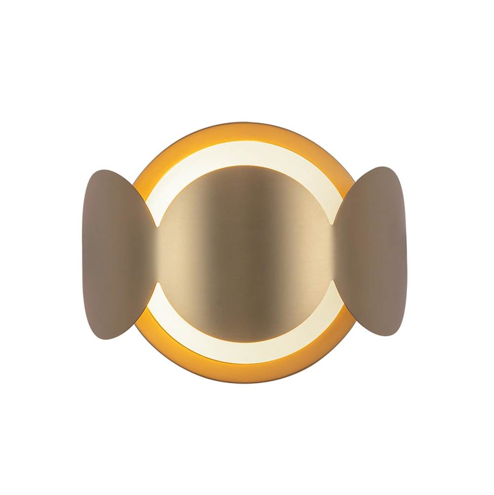 Kuzco WS59810-BG/OP Brushed Gold,Opal Glass Ciel 10-in Brushed Gold/opal Glass Socket Wall Sconce Image 1