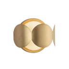 Kuzco Ciel 10-in Brushed Gold/opal Glass Socket Wall Sconce