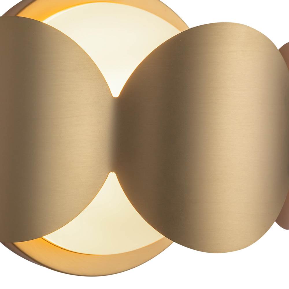 Kuzco WS59810-BG/OP Brushed Gold,Opal Glass Ciel 10-in Brushed Gold/opal Glass Socket Wall Sconce Image 3